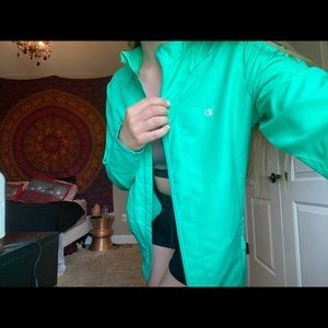 Lime Green Champion Lightweight Jacket!!